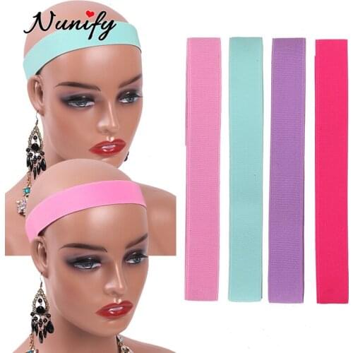 Salon Hair Accessories Wig Band For Edges Hair Wrap Pink Black Purple Colorful Wig Band To Melt Lace Edge Slayer Band Melt Bands