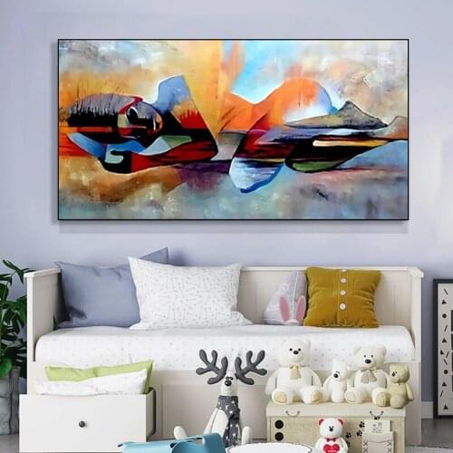 Watercolor Lord Modern Abstract Religious Hand Painted Oil Painting for Living Room Wall Art Picture Canvas Painting