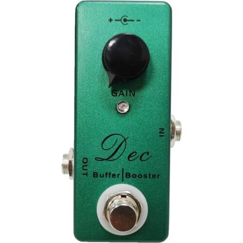 MOSKY Dec Buffer Booster Electric Guitar Effect Pedal Mini Single Guitar Effect Pedal Clean Boost True Bypass Full Metal Shell
