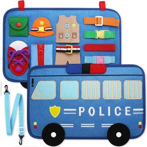 Kids Montessori Toys Baby Busy Board Buckle Training Essential Educational Sensory Board For Toddlers Ntelligence Development