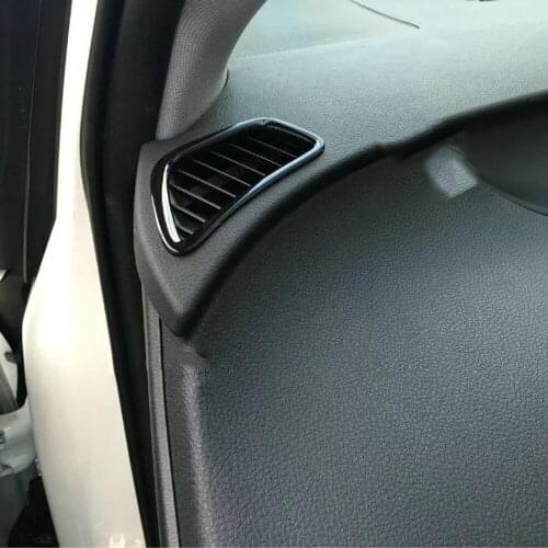 For Toyota Prius 2016 2017 2018 Black Paint ABS Car Styling Front Air Vent Outlet Cover Trim Decoration Frame Sticker Styling