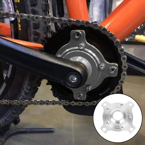 E-Bike Chainring Adapter 4-Claw 104BCD Electric Bike Mid Motor Conversion Kits 34T 36T 38T 48T Chainring E-Bike Accessories