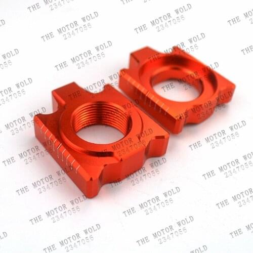 Good quality CNC Billet Scaled Rear Axle Blocks For Honda CR125R CR250R CRF250R CRF250X CRF450R CRF450X CRF