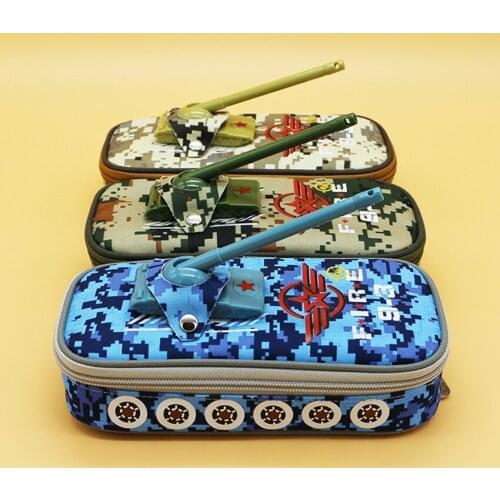 1PC Camouflage Large Capacity Pencil Case Students Stationery Kids Creative Zipper Pencil Box Toys School Supplies