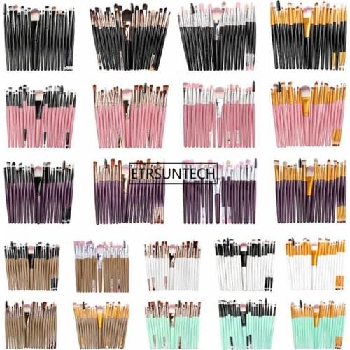 30sets 20Pcs/set Makeup Brushes Sets Professional Eye Shadow Foundation Eyebrow Lip Brush Makeup Brushes Cosmetic Tools F3255