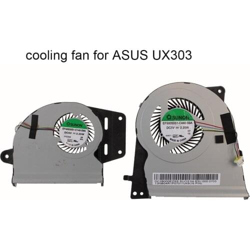Computer CPU Cooling Fans For ASUS Zenbook UX303 UX303LA UX303LN UX303UB 13NB04R1P08011 VGA GPU Graphics card Cooler Radiator