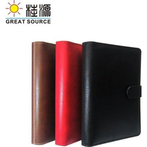 Leather Cover Student Notebook A5 Stationery Planner Loose Leaf Notebook A5 Refill Paper Kraft Grid Notebook Aesthetic Journal