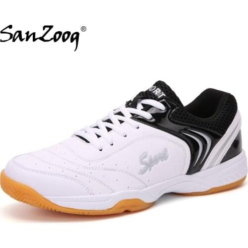 Badminton Shoes For Men Women Table Tennis Volleyball Sneakers Microfiber Leather Non Slip