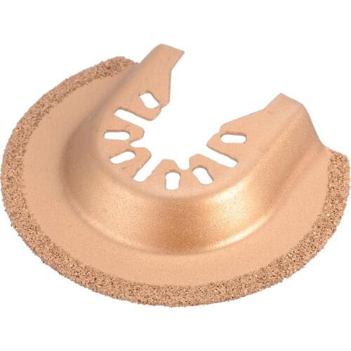 65mm Multitool Saw Blade Tungsten Carbide Half Circle Segment Saw Blade Woodworking Metal Grout Tiles Cutting Power Tools