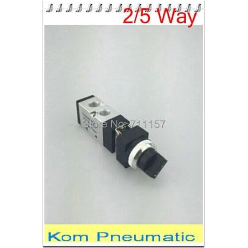 Twist Selected Type MSV 86522TB Hand Control Mechanical Valve, 5 Way 2 pos 1/4" Inch Thread With Selector Button