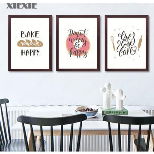 Cartoon Abstract Kitchenware Canvas Painting Wall Art Prints Nordic Posters Wall Pictures for Dining Hall Kitchen Home Decor