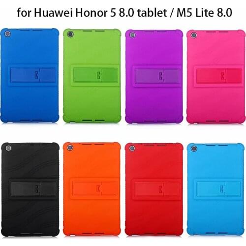 Soft Silicone Case For Huawei MediaPad M5 Lite 8.0 Tablet Cover Anti-Knock Protective Shell For Huawei Honor Tablet 5 8-inch