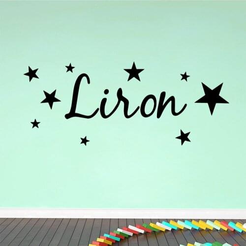 Beauty Name Wall Stickers Personalized Creative For Kids Rooms Diy Home Decoration Art Decor Wallpaper
