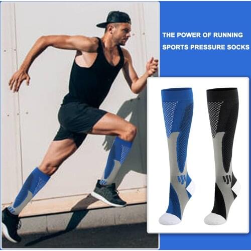 Running Men Women Compression Socks Unisex Outdoor Running Cycling Athletic Sports Football Cycling Elastic Stockings