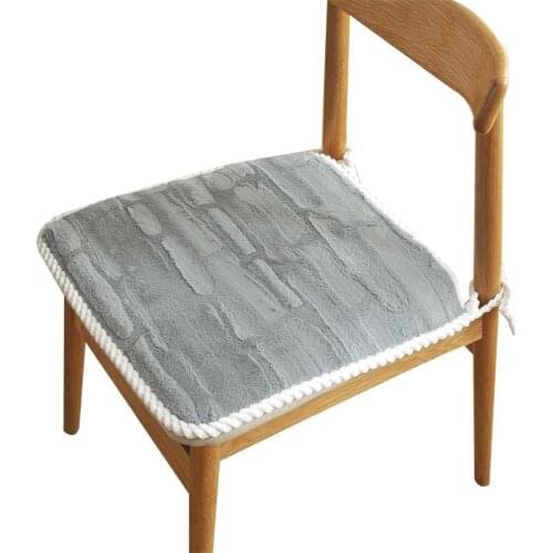 Solid Color Plush Cushion In Winter Meal Cushion Dining Table Chair Cushion Office Chair Cushion Sofa Cushion