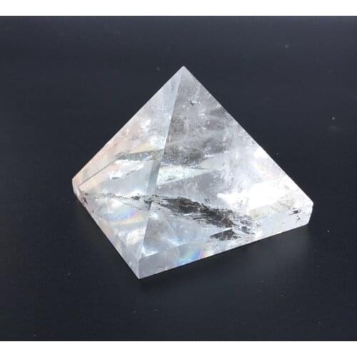 Wholesale natural clear quartz crystal stone transparent crystal healing pyramid