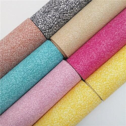 Onefly Wholesales Dropshipping Leather Supplier Synthetic Leather Faux Vinyl Fabric Leather Sheets Felt Backing Bows DIY FZ125