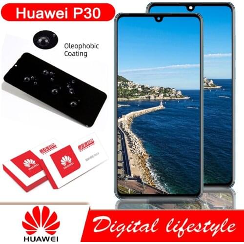 Original 6.1" Display with frame Replacement for Huawei P30 LCD Touch Screen Digitizer Assembly ELE-L29 ELE-L09 ELE-AL00 ELE-L04