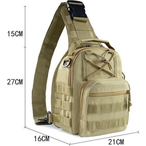 Oswego 2021 New Unisex Bags Shoulder Small Chest Bag Outdoor Sports Riding Diagonal Bag Army Fan Camouflage Tactical Green