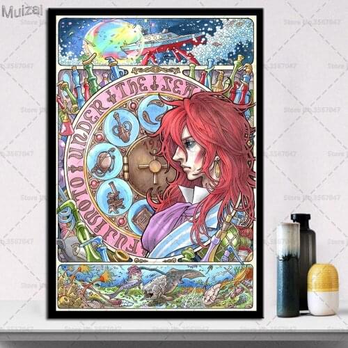 Posters and Prints Ponyo on the Cliff Studio Ghibli Wall Art Poster Canvas Painting Pictures for Home Decoration