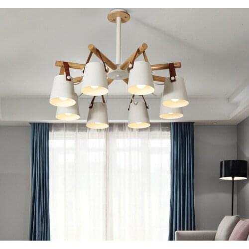 Pendant Lights Modern Wood Pendant Lamp Nordic light For Cafe Restaurant Bedroom Hanglamp Kitchen Colorful Suspension Luminaire