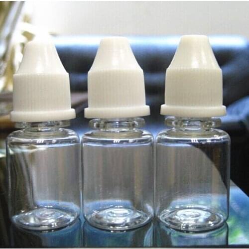 PET bottle manufacture in China 5ml bottle screw cap dropper for liquid essential oil