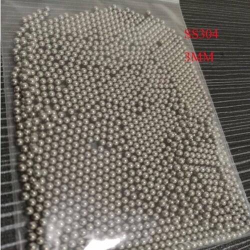 3mm Dia G100 Accuracy 304 Stainless Steel Industry Solid Ball, about 1000 pcs/lot