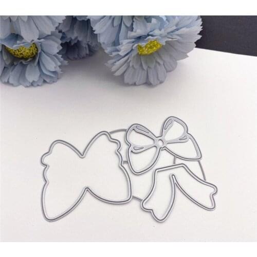 Scrapbooking Metal Cutting Dies Butterfly Bow DIY Photo Album Decorative Embossing Stencils Card Template New Arrival