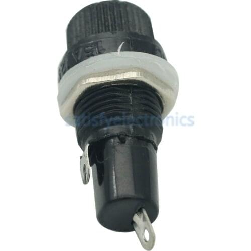 5pcs/lot 5*20mm glass fuse holders 5x20 insurance tube socket fuse holder for insurance Panel Mount Fuse Holder