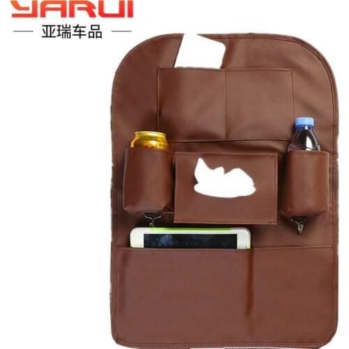 Car seat back storage bag hanging multi-functional box table interior decoration supplies
