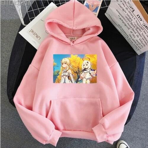 2021 Game Anime Genshin Impact Hoodies Women / Men Sweatshirts Long Sleeves Pullovers Streetwear Unisex Hip Hop Clothing