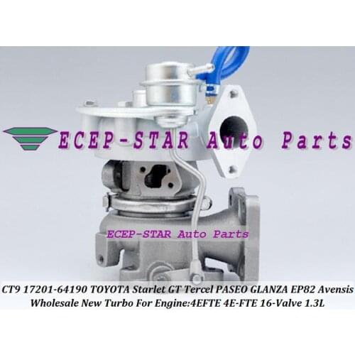 Free Ship CT9 17201-64190 Turbo Turbocharger For TOYOTA Starlet GT Tercel PASEO GLANZA EP82 Avensis 4EFTE 4E-FTE 16-Valve 1.3L