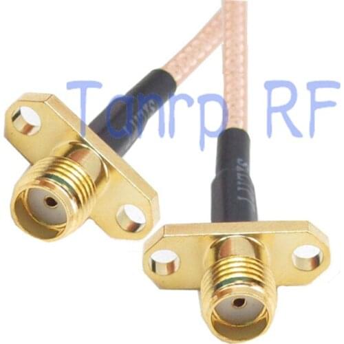 Free Shipping 2PCS 20INCH SMA female to SMA jack rhombus RF connector 50CM Pigtail coaxial jumper cable RG316 extension cable
