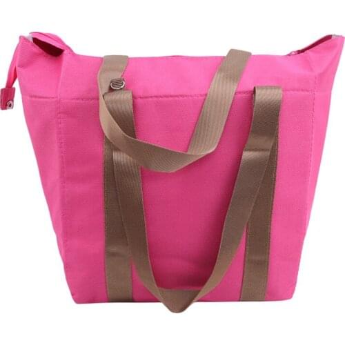 Thicken Straps Warm Bag Ice Pack Lunch Cooler Bag Food Fresh Picnic Handbags Men and Women Insulation Multicolor Lunch Bag