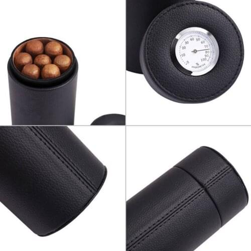 Travel Cigar Humidor Hold 5-8 Cigars Humidifier Storage Carrying Holder Gift