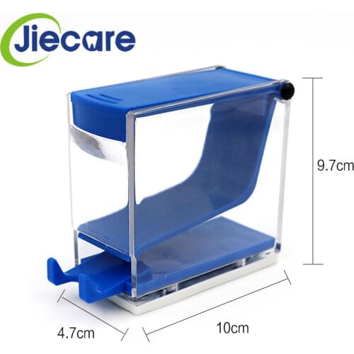 1 PC New Dental Orthodontic Dentist Cotton Roll Dispenser Holder Press Type Box For Dental Lab 4 Colors Available Free Shipping