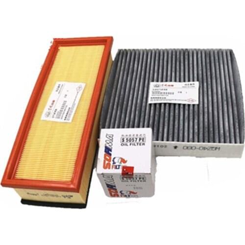 3pcs/set Filter Set/Fitler Kit For DongFeng Fengshen S30 H30 CROSS 1.6 Air Filter&Oil Filter&Carbin Filter