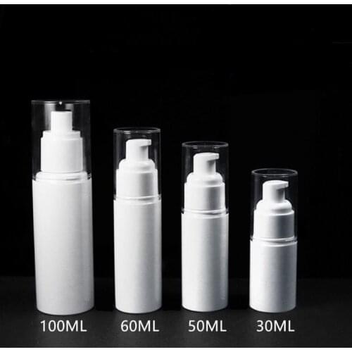 30ml 50ml 60ml 100ml Empty Plastic Cosmetic spray Bottle Refillable pump Lotion Cream Bottles fast shipping SN3330