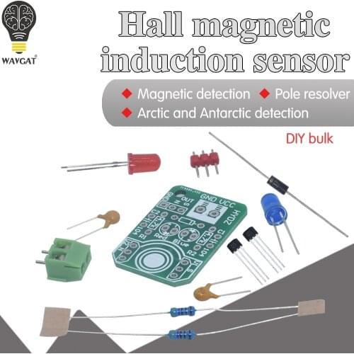Hall magnetic Induction sensor magnetic detection pole resolver North and South detection module DIY learning kit