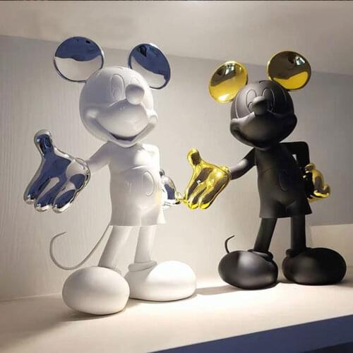 Disney 30cm Mickey Ornaments Trendy Figure Trendy Doll Sculpture Toys Hobbies Action Figures Holiday Gift For Children