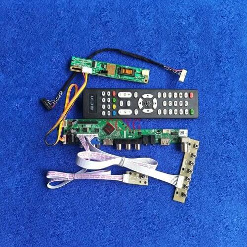 DIY kit 1280*768 1CCFL HDMI-compatible VGA AV USB LVDS 30-Pin Analog Signal For LTN140W1/HT140WX1/N140A1 LCD display drive board