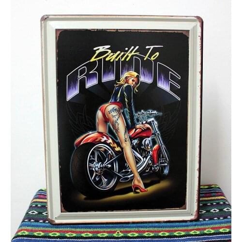 30pcs/lot Metal Sign shabby chic Christmas Decoration sexy girl Tin sign fruit plate House Cafe Bar Vintage iron craft N-46 Mix