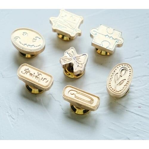 Mini Lacquered Seal Metal Wax Seal Metal Head Greeting Card Envelope Wax Seal Halloween Gifts