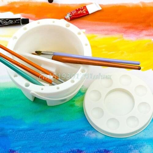 Multifunction Bucket Container for Brush Pen Washing Clearning Painting Plastic