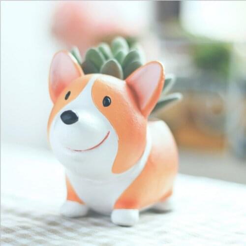 Fashionable modern cartoon style animal pattern flower pot gardening supplies environmentally friendly, elegant and durable