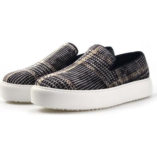 New fashion men shoes Camouflage flock slip on casual shoes for men loafers