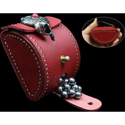 2019 New Handmade Slingshot Bag Steel Ball Bag with Zipper Slingshot Bag Hunting Tools Accessories
