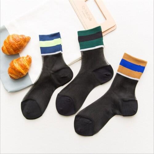 New Style Female Socks Card Silk Socks Ultra-thin Sexy Stockings Ladies Glass Silk Crystal Silk Lycra Socks
