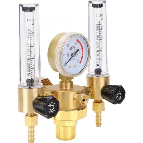 Pneumatic Tools Gas Pressure Reducer Argon Regulator Flow Meter Control Valve G5/8 CGA580 for Welding Cutting Air Compressor