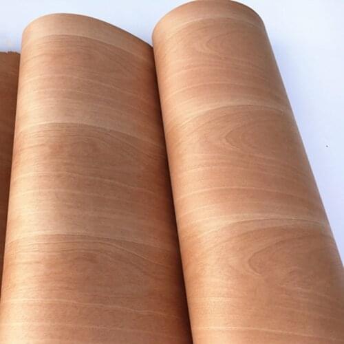 Reconstituted Natural Genuine Betula Platyphylla Birch Wood Veneer Chinese Cherry about 60cm x 2.5m 0.25mm 0.5mm thick C/C